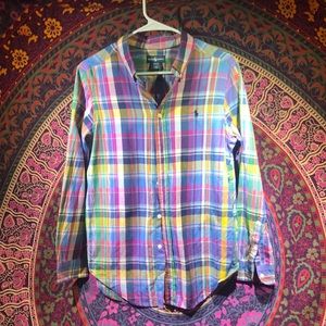 Ralph Lauren boys multi-Color stripe button down